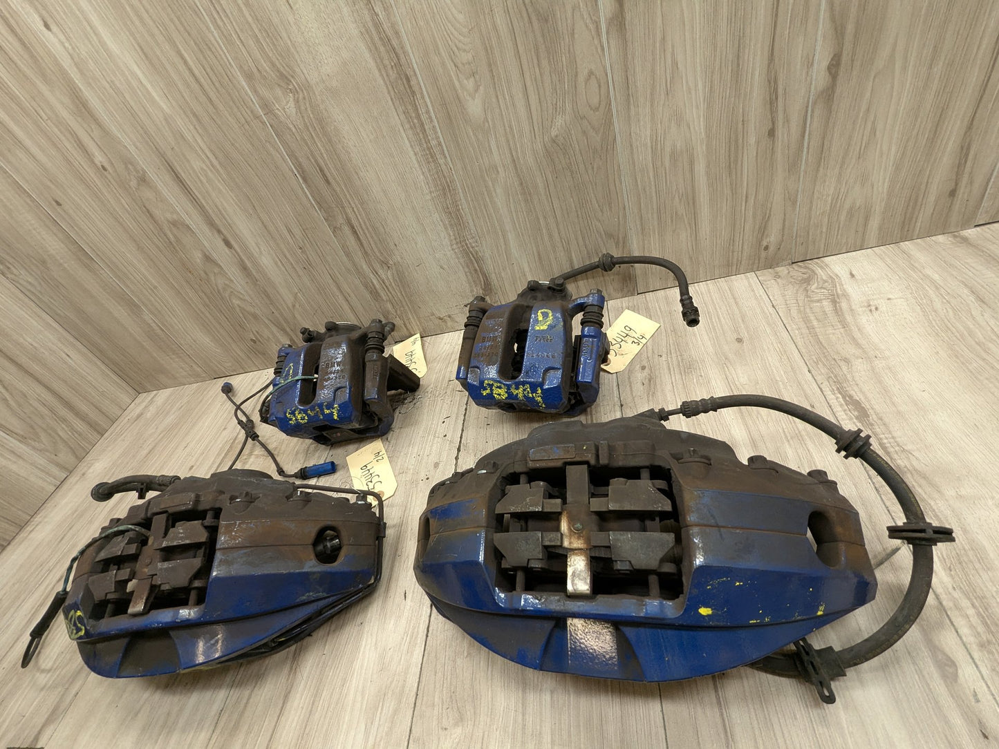 17-23 OEM BMW G30 540 M550 Front Rear Left Right Brake M SPORT Calipers SET Blue