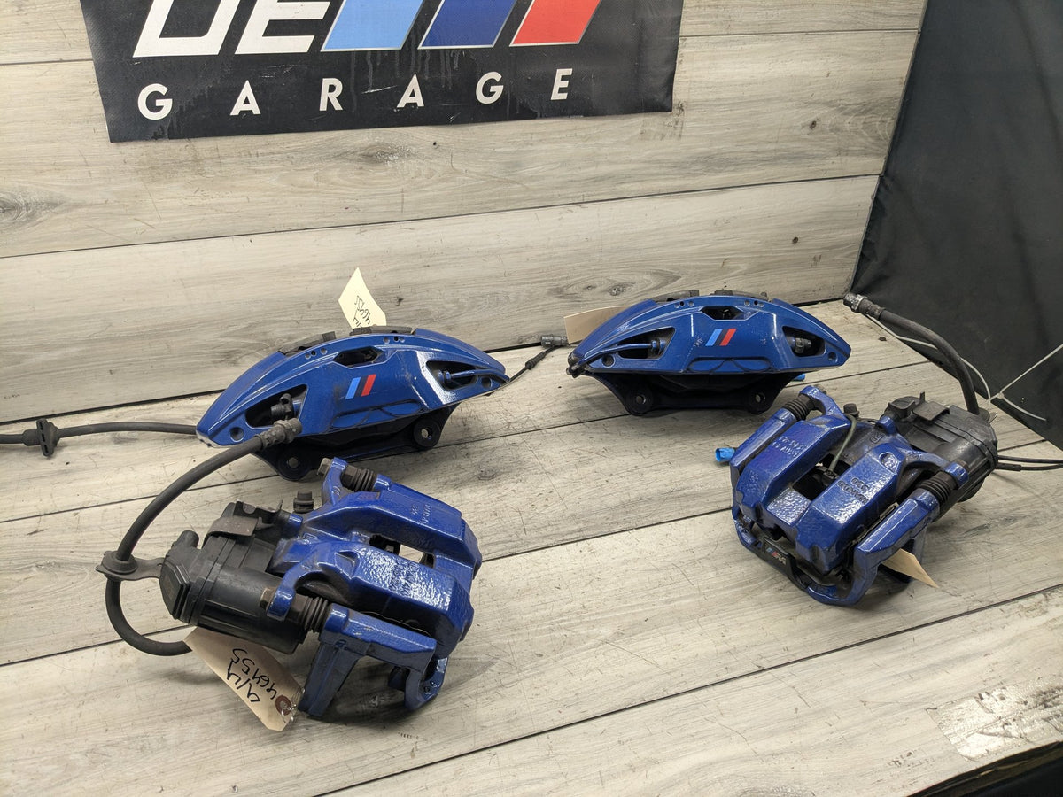 2020 BMW M340i G20 Front Rear Left Right Brake Caliper SET 6891235 OEM BMW G20 G22 G23 M240 M340 M440 Front Rear Left Right Brake Calipers SET Blue
