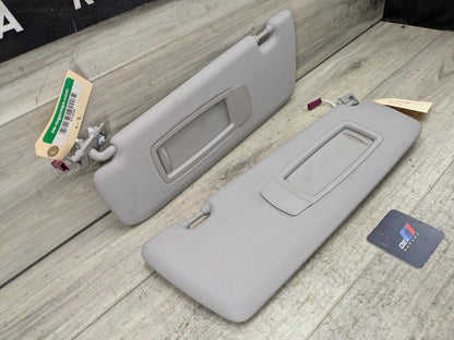 14-18 OEM BMW F15 F85 X5 X5M Left Right Interior Sun Visor Leather PAIR