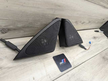 OEM BMW F01 F02 750 Front Left Right Door Sound Speaker Tweeter w Cover PAIR