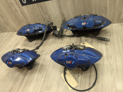 14-20 OEM BMW F22 F23 M235 M240 Front Rear Brake Calipers Brembo SET Blue