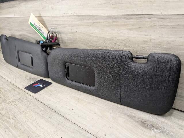 07-13 OEM BMW E88 E93 128 328 335 M3 Convertible Sun Visor Black Pair SET