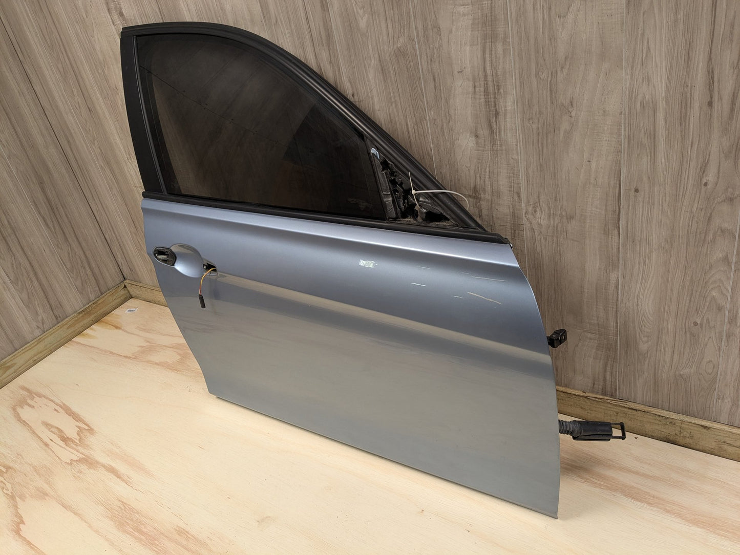 OEM BMW F30 F80 328 330 335 340 M3 Front Right Passenger Door Shell Panel Blue LIQUID BLUE METALLIC (B40)