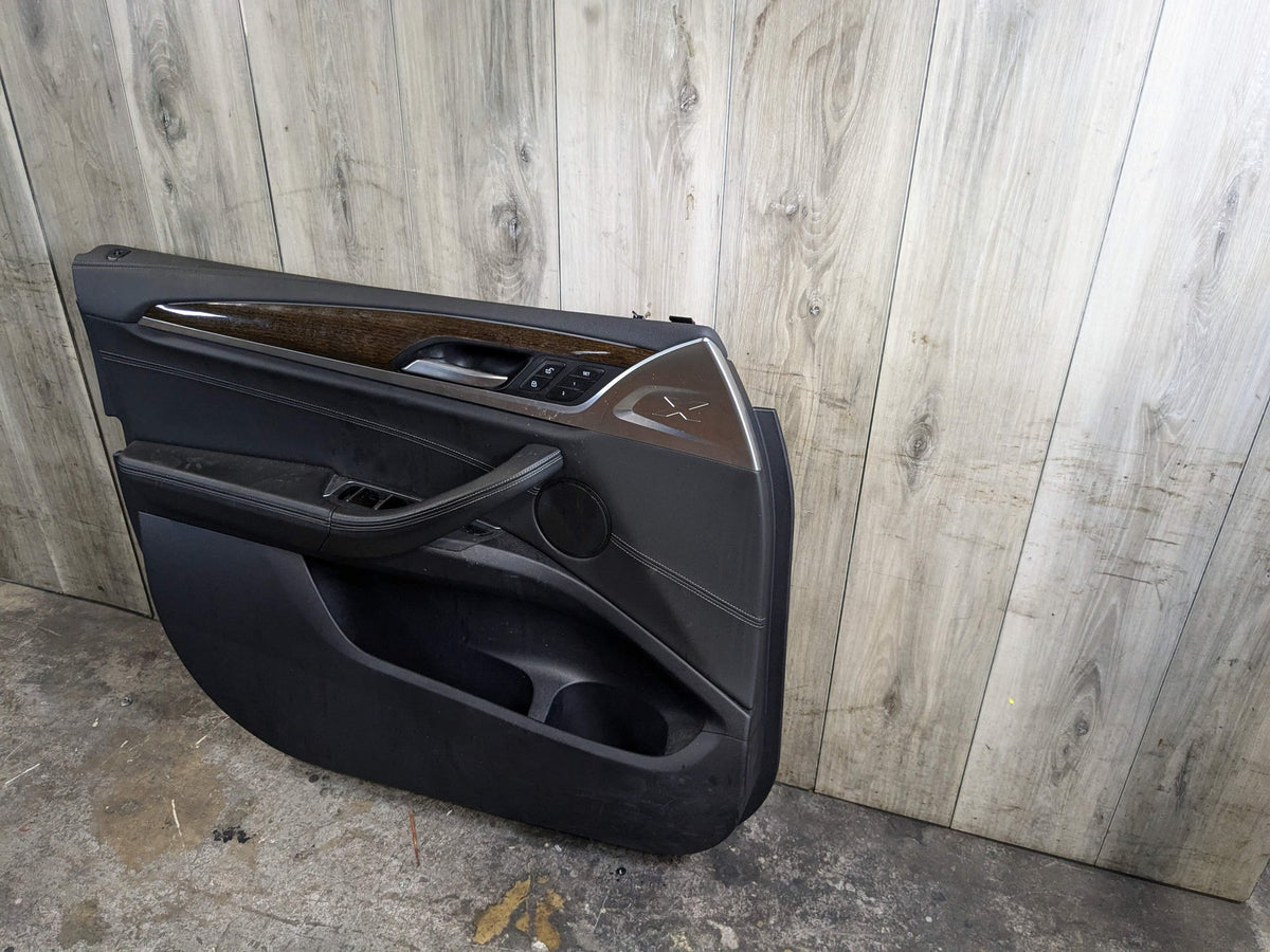 2019 BMW X3 G01 Front Left Driver Interior Door Panel Card 7410281 OEM BMW G01 X3 FRONT Left Driver SIde Interior Door Panel Card Trim Cover Black OEM
