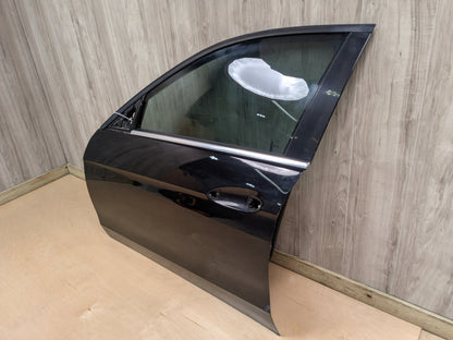 10-16 OEM Mercedes W212 E350 E400 E550 Front Left Driver Door Shell Panel Black 197 (Obsidian black- Metallic finish)