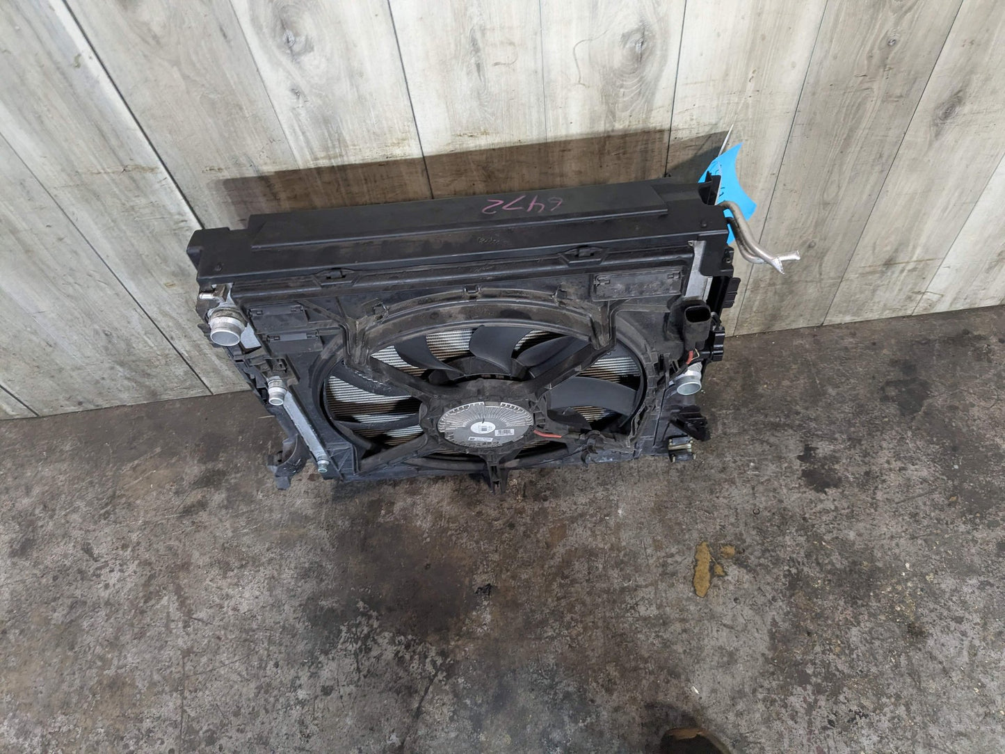 14-19 OEM BMW F15 F16 X5 X6 Radiator Condenser Fan Shroud Assembly 850W N63 76k