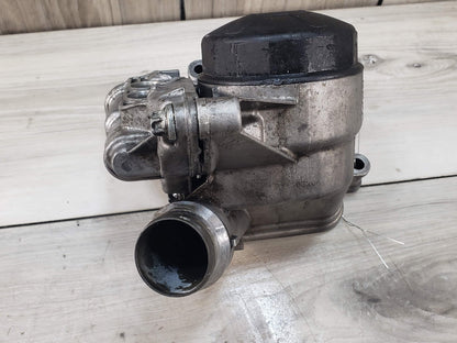 2012 BMW F10 535i Engine Motor Oil Filter Cooler Housing 7516383 E