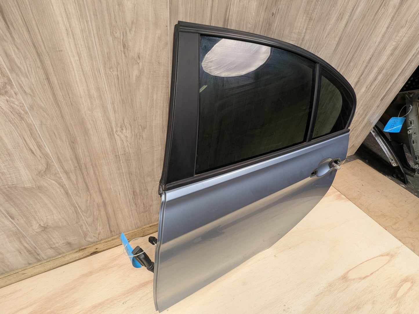 OEM BMW F30 F80 328 330 335 340 M3 Rear Left Driver Door Shell Panel Blue B40 LIQUID BLUE METALLIC (B40)