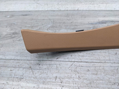10-16 OEM Porsche Panamera Front Left Driver Side A Pillar Cover Trim Beige