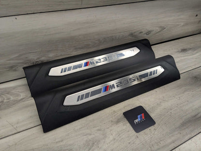 20-24 OEM BMW F44 M235i Front Left Right Door Sill Plate Molding Trim PAIR