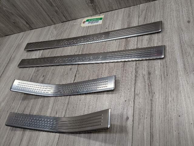 OEM Mercedes W212 E350 E550 Front Rear Left Right Door Sill Scuff Cover SET