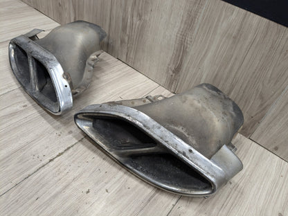 2015-2021 Mercedes-Benz C43 W205 Rear Left Right Exhaust Muffler Tips SET A0004900627