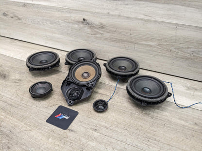 11-17 OEM BMW F25 F26 X3 X4 Stereo Audio Mid Range Speakers Hi-Fi SET