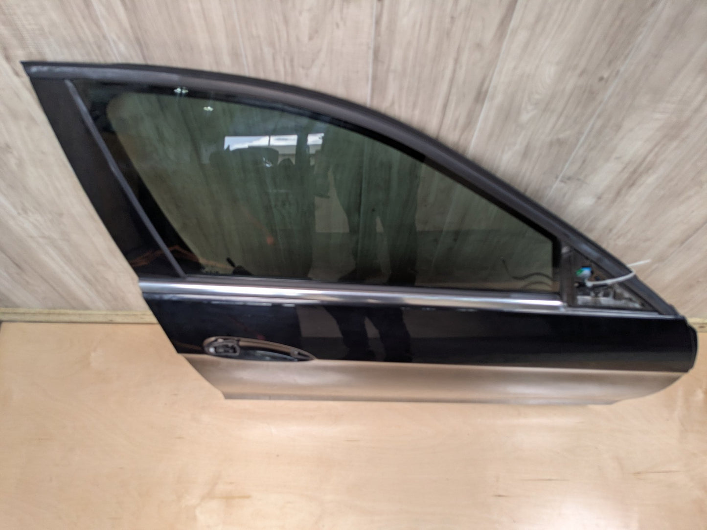 OEM Mercedes W212 E350 E400 E550 Front Right Passenger Door Shell Panel Black 197 (Obsidian black- Metallic finish)
