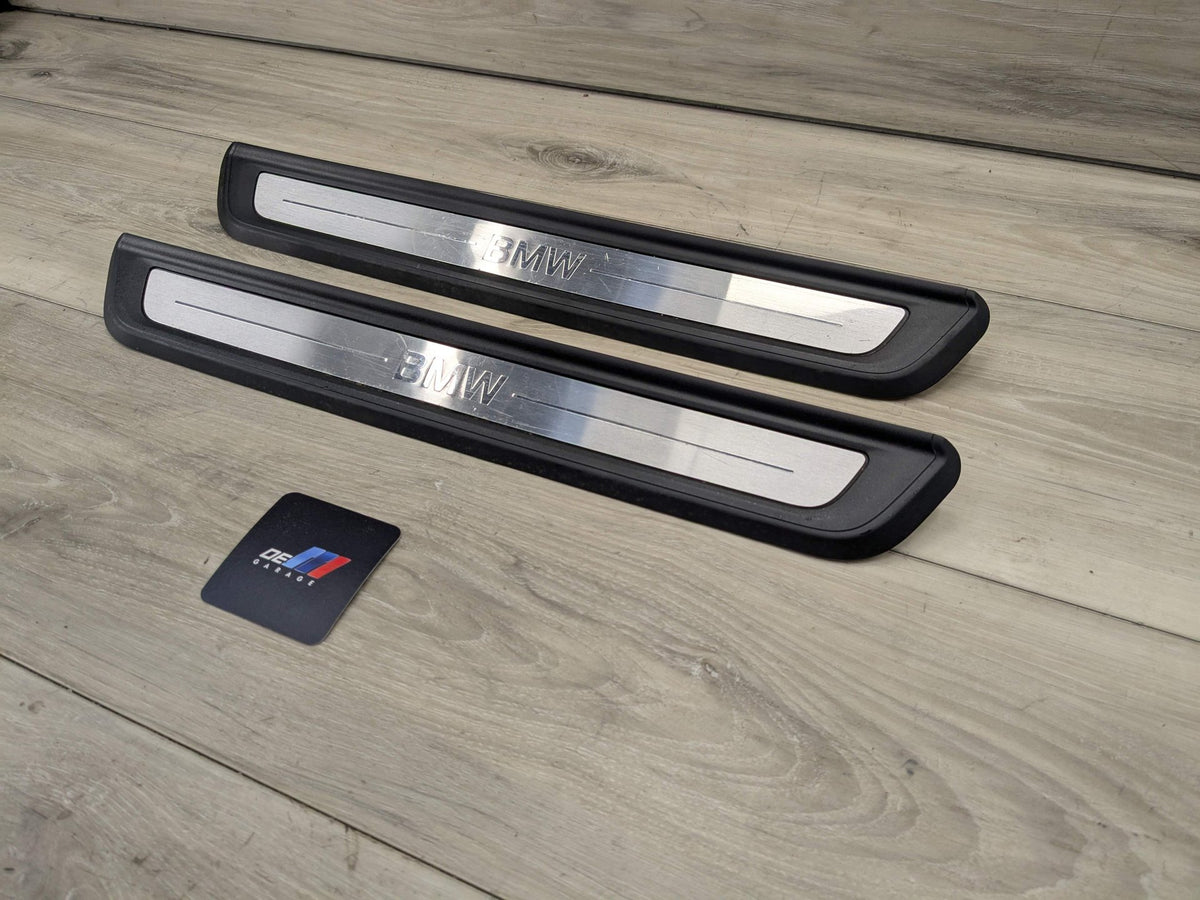 NOTE* 19-24 OEM BMW G20 330 Front Left Right Door Sills Cover Scuff Plates PAIR