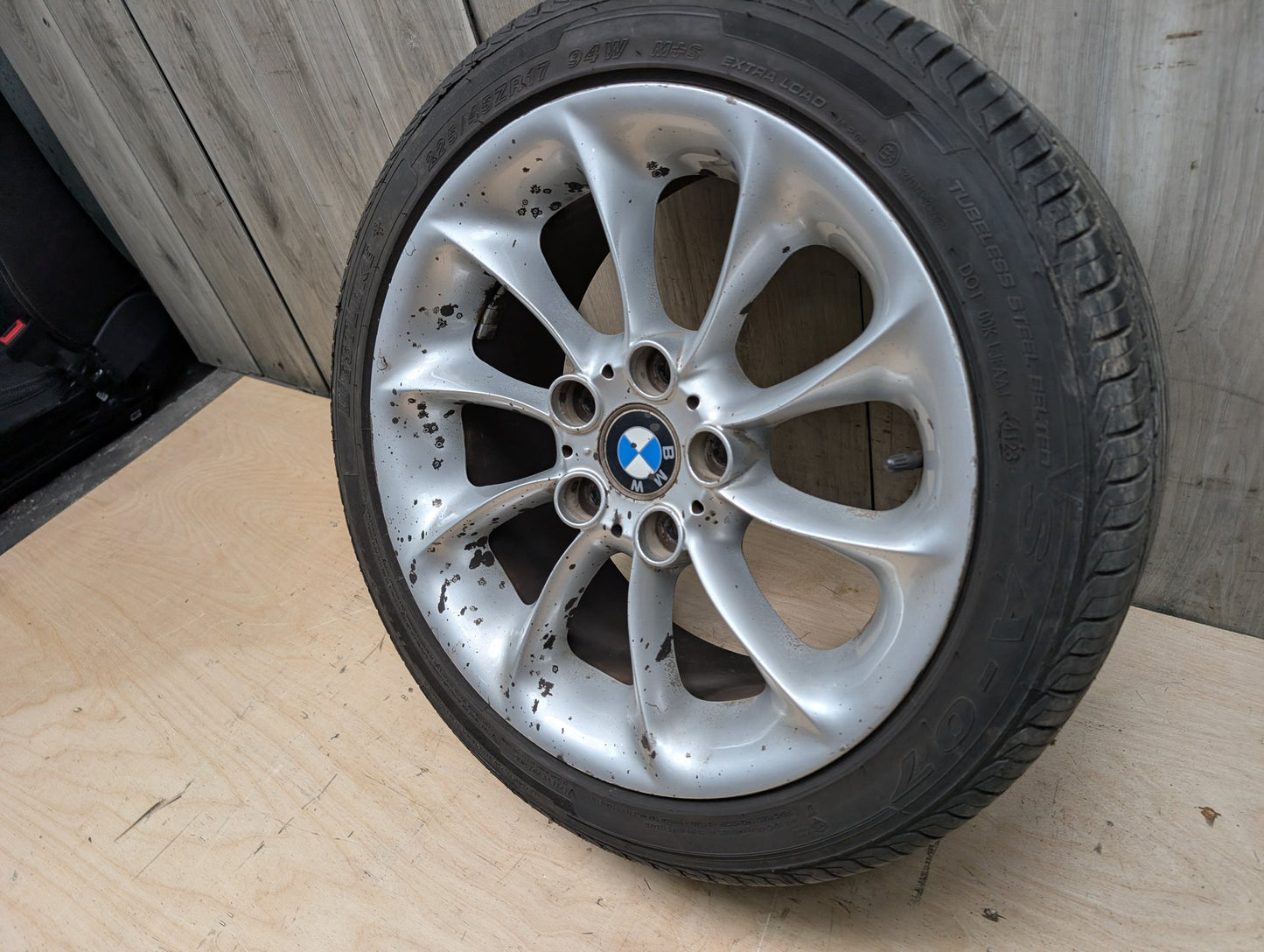 03-08 OEM BMW E85 Z4 Rim Wheel 17x8" ET:47 LA Wheel Turbine Style 106