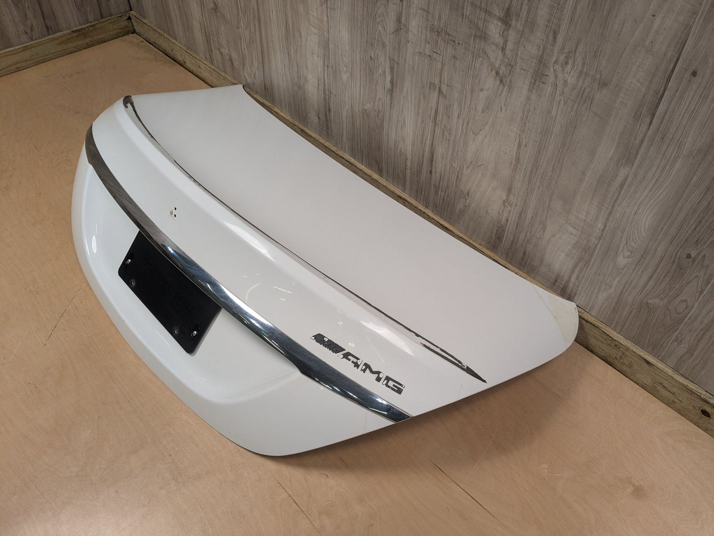 OEM MERCEDES W205 C300 C400 C43 C63 Rear Trunk Lid Panel Deck Shell White 149 149 (Polar white- Standard finish)