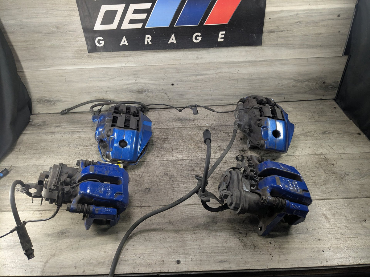 2018-2024 BMW X3 G01 Front Rear Left Right Brake Caliper SET 6891283 *OEM BMW G01 X3 M40 G20 M340 FRONT REAR Left Right Brake Calipers BREMBO Blue