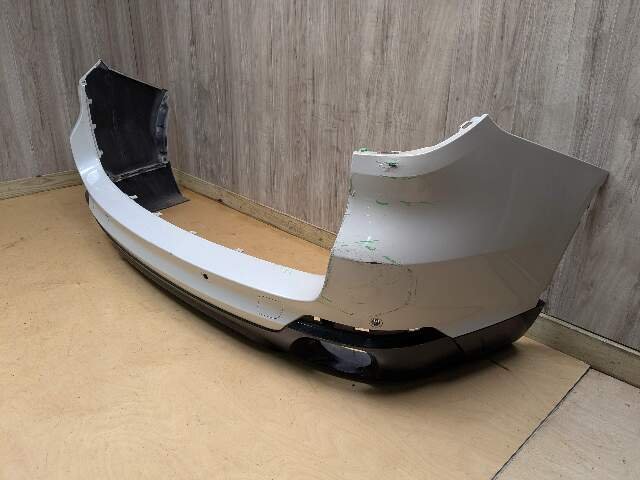 *14-18 OEM BMW F15 X5 Rear Bumper Cover PDC Holes w/ Diffuser N55 N57 White A96