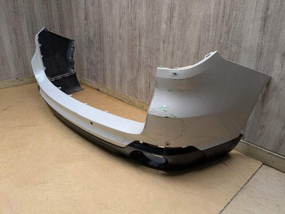 *14-18 OEM BMW F15 X5 Rear Bumper Cover PDC Holes w/ Diffuser N55 N57 White A96