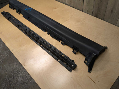 *14-18 OEM BMW F15 X5 Left Driver Side Skirt Rocker Panel Molding w/ Bracket