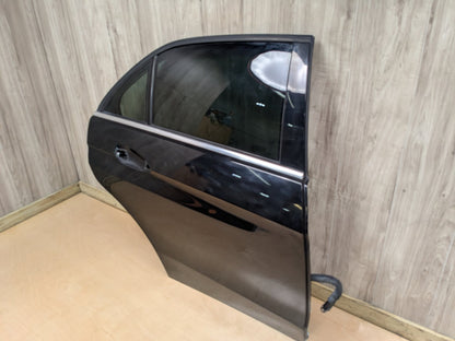 OEM Mercedes W212 E350 E400 E550 Rear Right Passenger Door Shell Panel Black 197 (Obsidian black- Metallic finish)