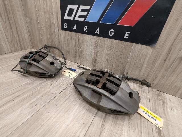 16-22 OEM BMW G11 G12 Front Left Right Driver Passenger Brake Caliper Gray SET
