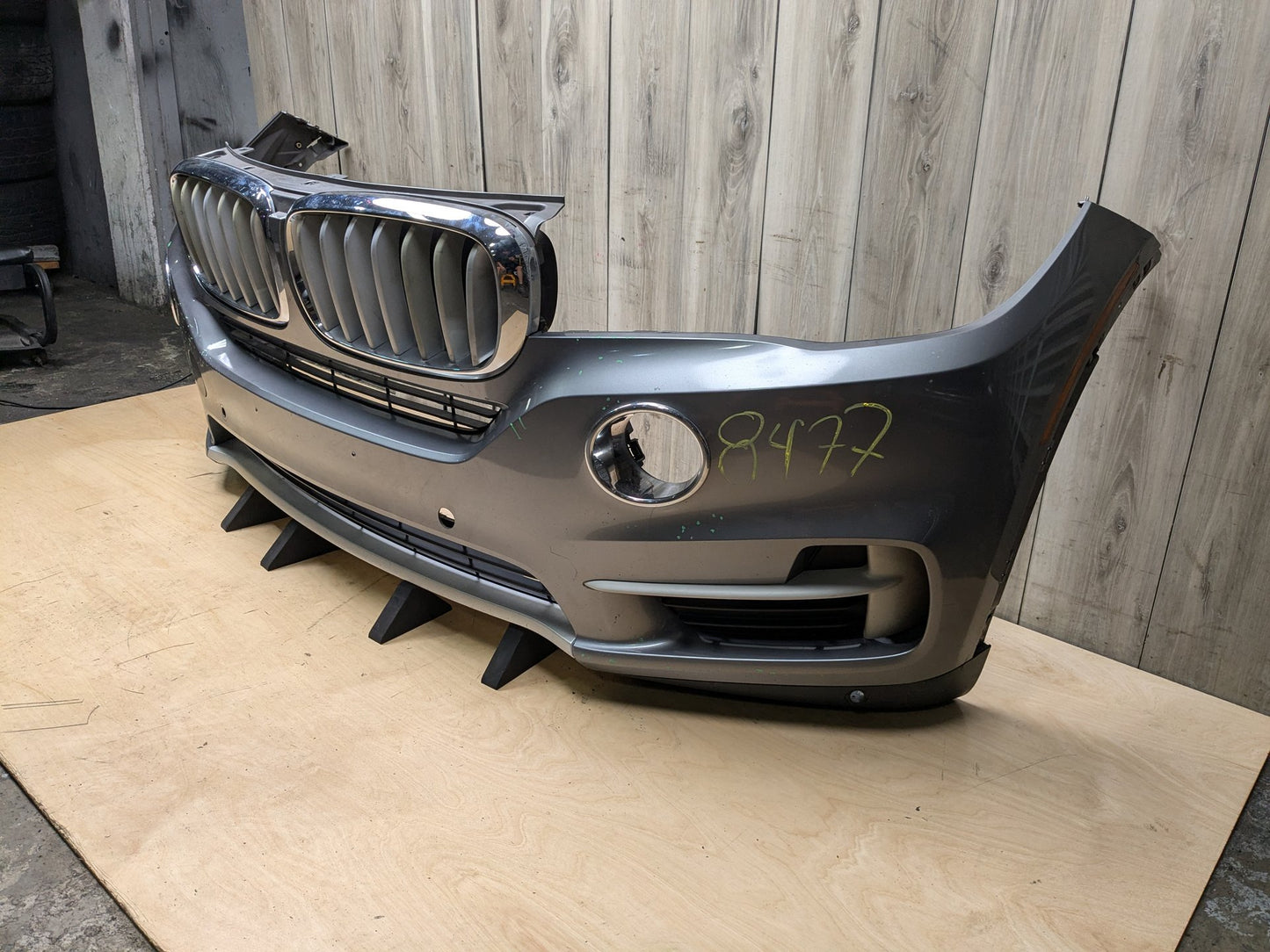 14-18 OEM BMW F15 X5 BASE Front Bumper Cover w/ Upper Grilles Gray A52 SPACEGRAU METALLIC (A52)