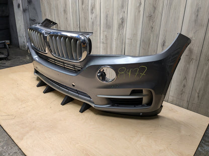 14-18 OEM BMW F15 X5 BASE Front Bumper Cover w/ Upper Grilles Gray A52 SPACEGRAU METALLIC (A52)
