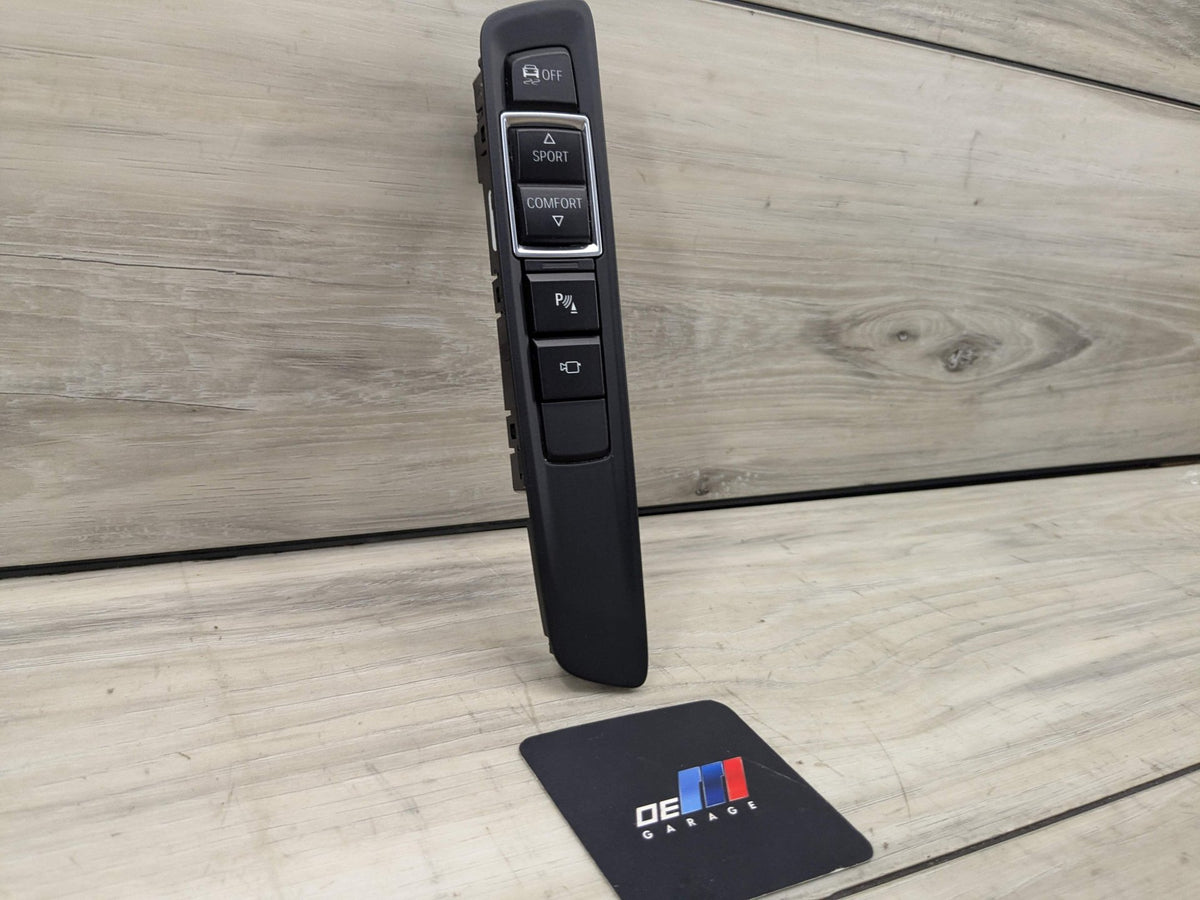 14-19 OEM BMW F15 F16 X5 X6 Center Console Traction Control Switch Panel Black