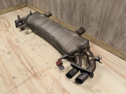16-19 OEM BMW G11 G12 750i 750iX Engine N63R Rear Exhaust Pipe Muffler M SPORT