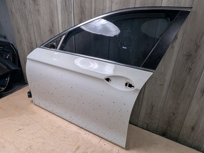 *11-16 OEM BMW F10 528 535 Sedan Front Left Driver Door Shell Panel White White 300