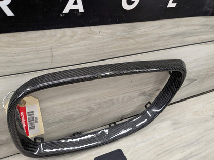 15-20 OEM BMW F87 M2 Left Driver Side Carbon Fiber Overlay Upper Kidney Grille