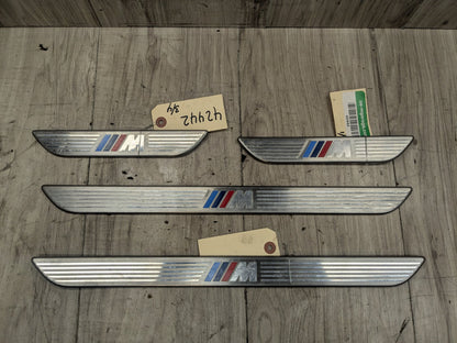 06-14 OEM BMW E70 E71 X5 X6 X5M M Front Rear Door Sill Cover Trim Entrance SET
