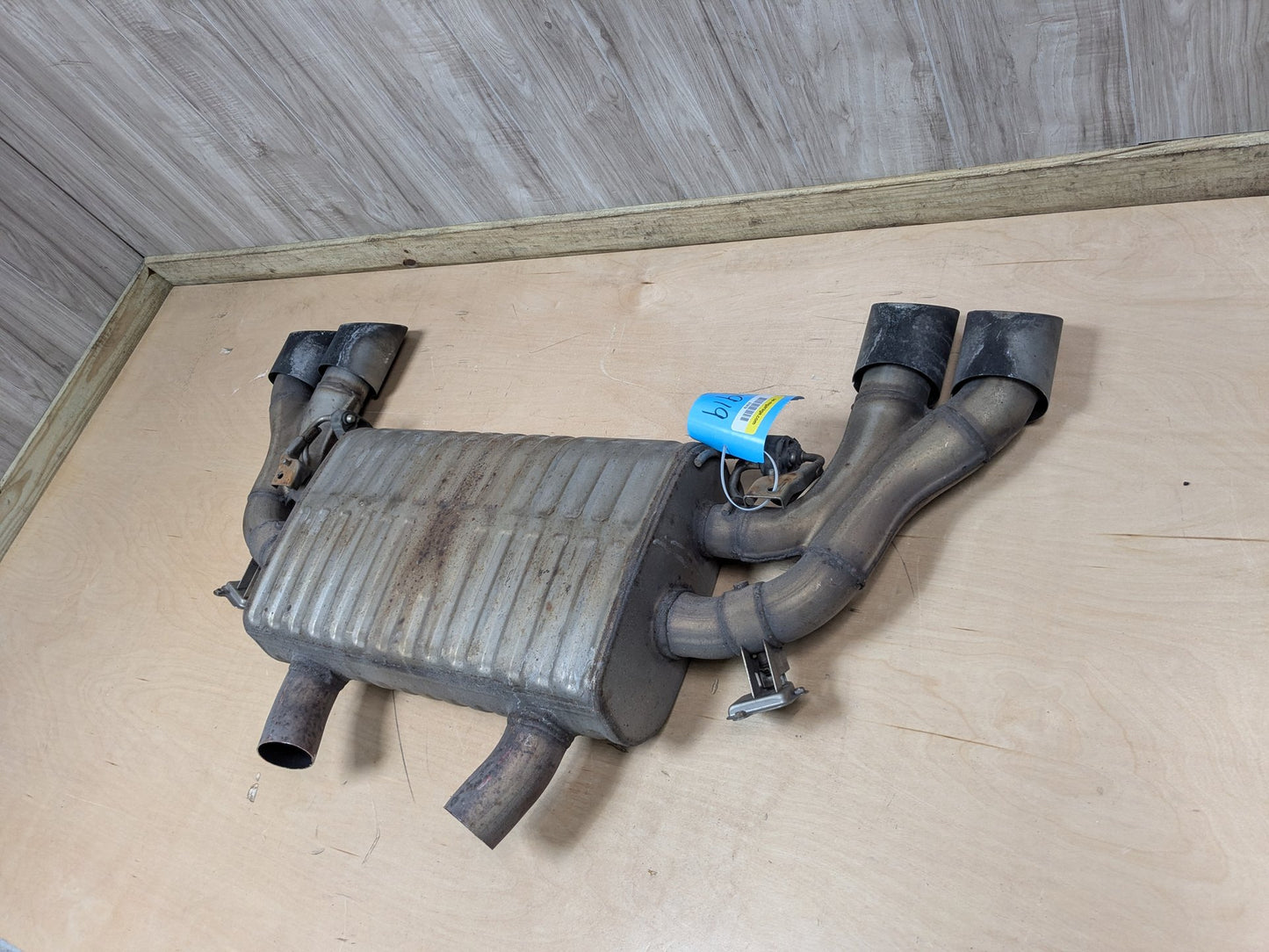 20-24 OEM BMW F97 X3M Engine S58T Rear Dual Exhaust Pipe Muffler
