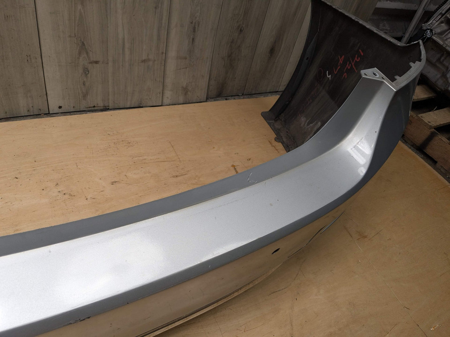 *12-15 OEM BMW F30 335 PRE-LCI Rear Bumper Cover LINES Trim Dual Exhaust Gray Silver GLACIERSILBER METALLIC (A83)