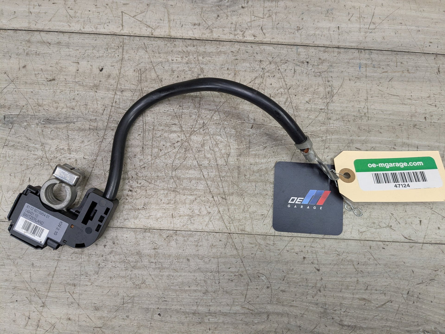 07-14 OEM BMW E70 E71 X5M X6M Rear Trunk Battery Negative Ground Cable