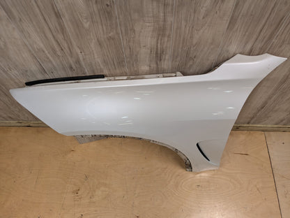 14-18 OEM BMW F15 X5 Front Left Driver Side Fender Panel MINERALWEISS METALLIC (A96)