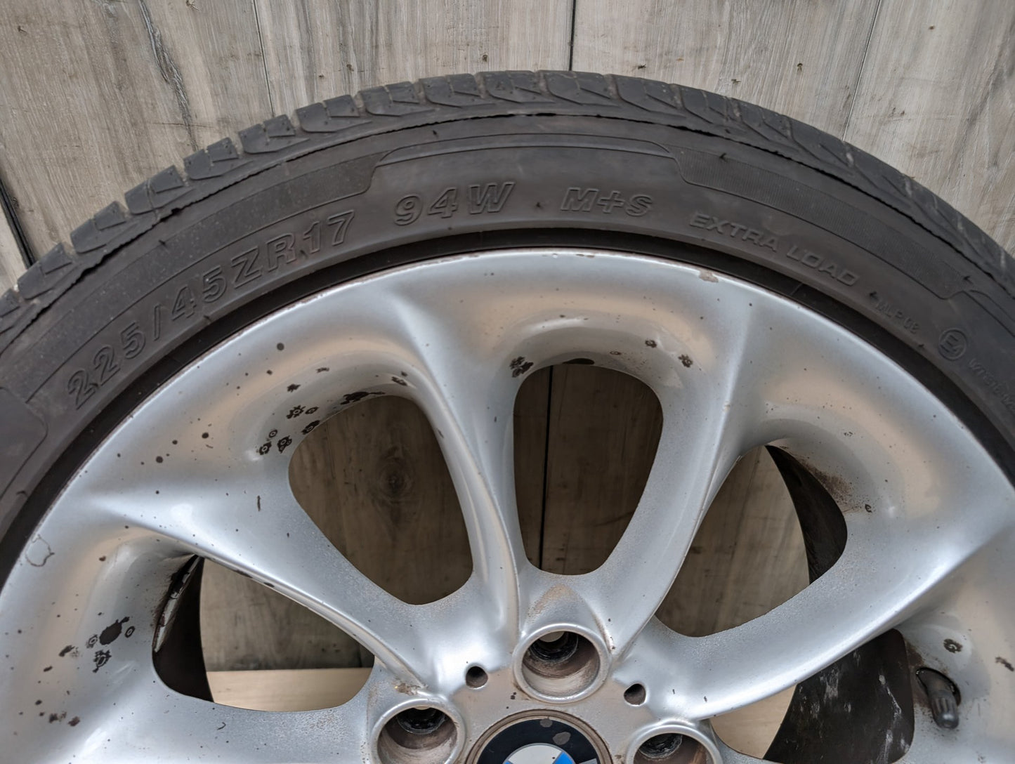 03-08 OEM BMW E85 Z4 Rim Wheel 17x8" ET:47 LA Wheel Turbine Style 106