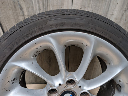 03-08 OEM BMW E85 Z4 Rim Wheel 17x8" ET:47 LA Wheel Turbine Style 106