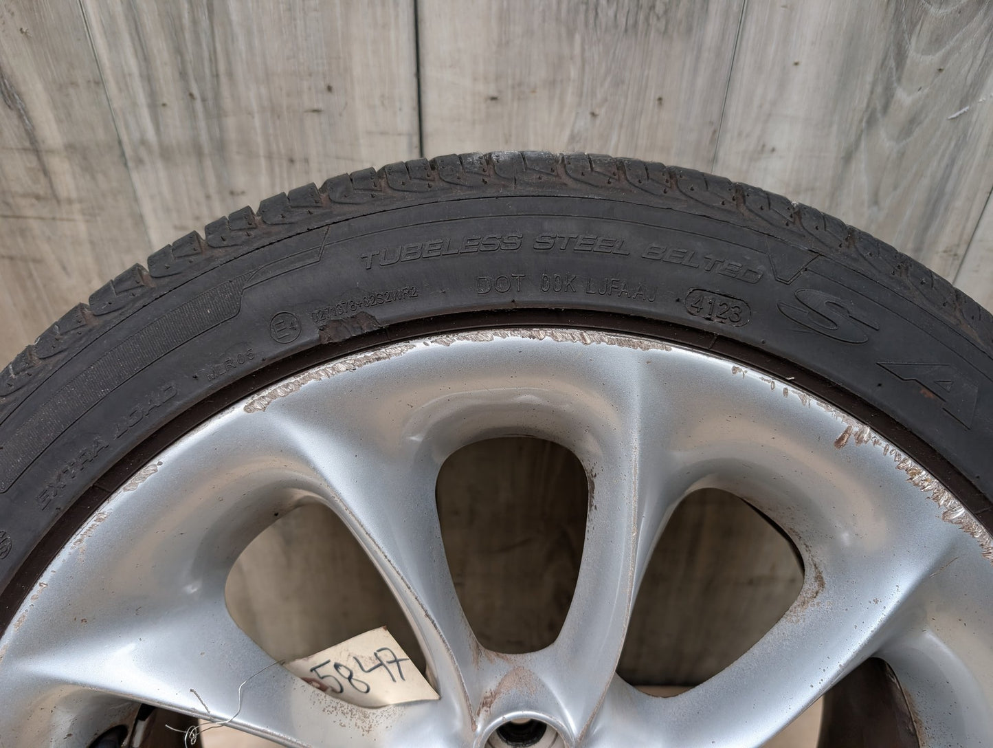 *03-08 OEM BMW E85 Z4 Rim Wheel 17x8" ET:47 LA Wheel Turbine Style 106