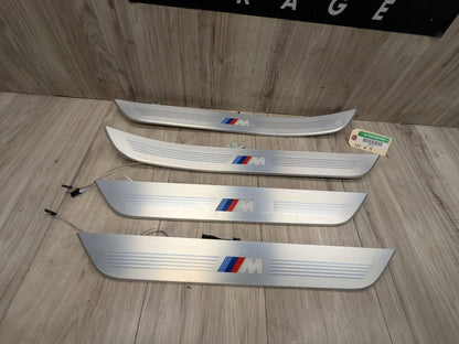 16-19 OEM BMW G11 G12 OEM Door Sills M Trim Illuminated Entry Panels Kit SET*