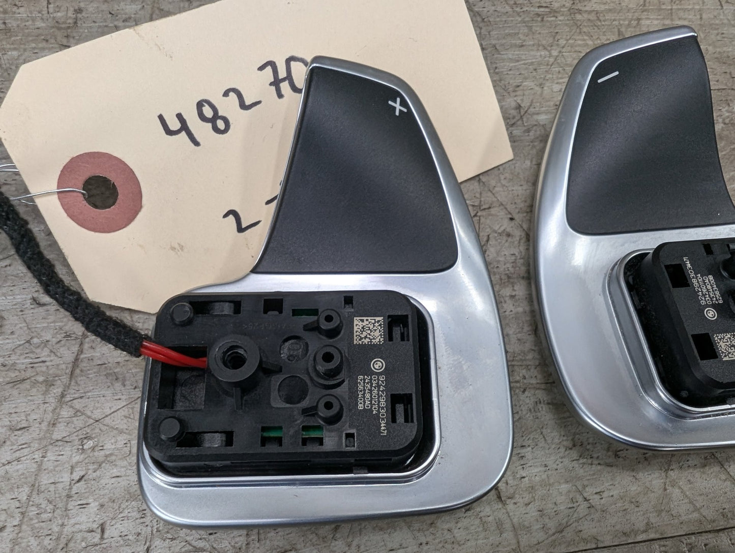 OEM BMW F15 F25 F30 F32 F33 F36 F48 X1 X3 X5 AT Paddle Shifter Plus Minus PAIR