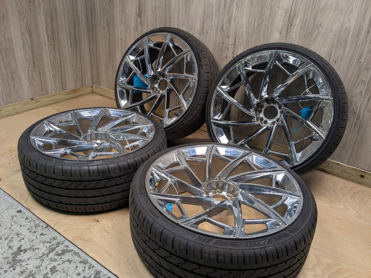 07-13 2CRAVE BMW E70 X5 Wheels Rims NO.36 22x9.0J ET:38 Chrome Finish SET