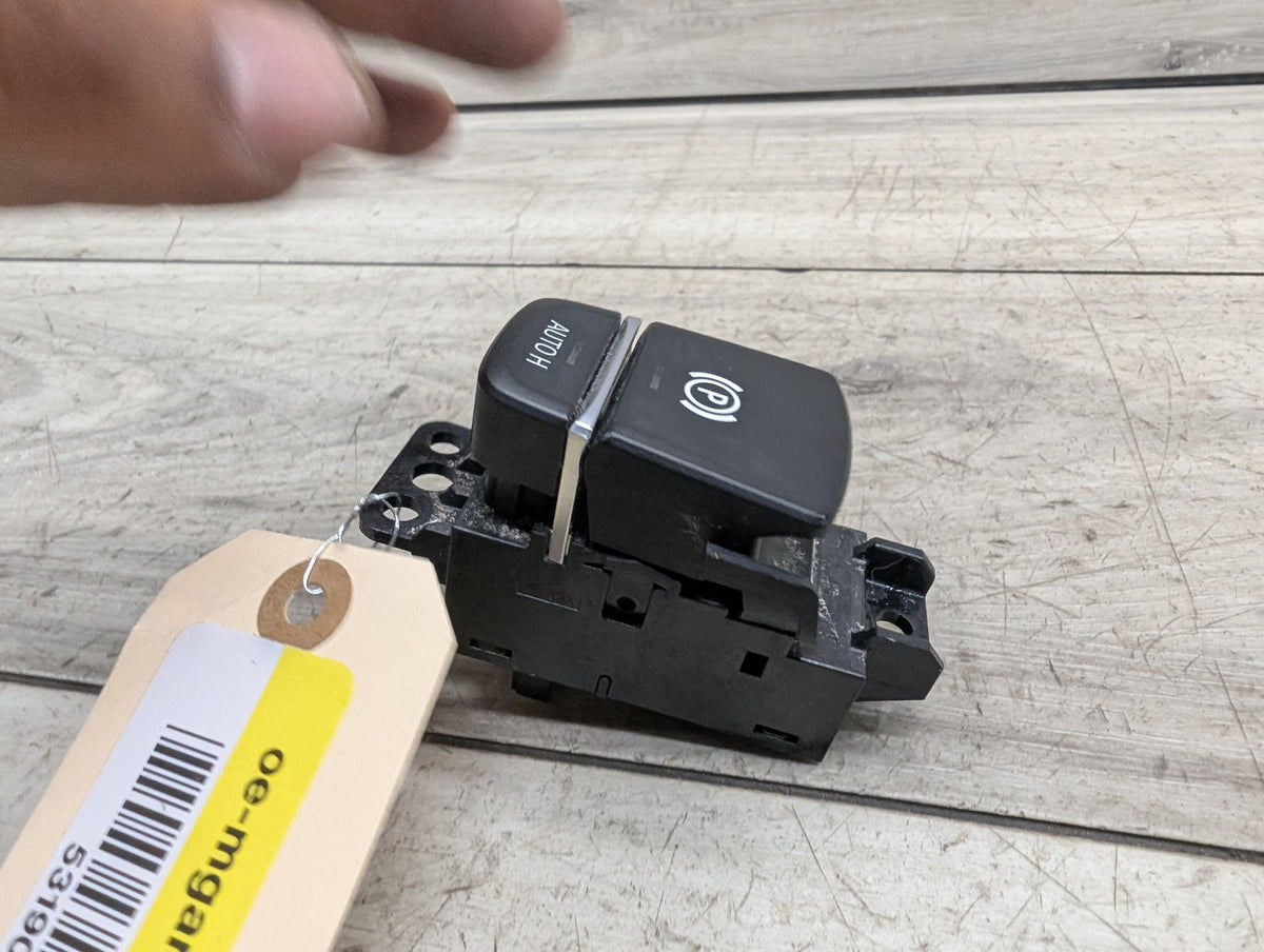 2017-2023 BMW M550i G30 Emergency Parking Brake Switch 9109311 OEM BMW F90 M5 G30 G01 X3 G02 X4 F97 F98 Parking Brake Auto Hold Switch BLACK OEM