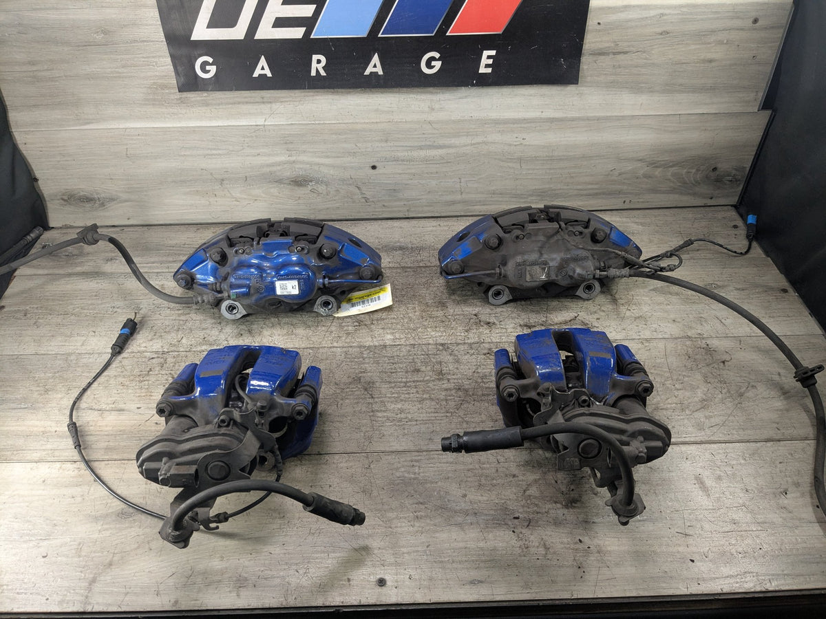 2018-2024 BMW X3 G01 Front Rear Left Right Brake Caliper SET 6891283 *OEM BMW G01 X3 M40 G20 M340 FRONT REAR Left Right Brake Calipers BREMBO Blue