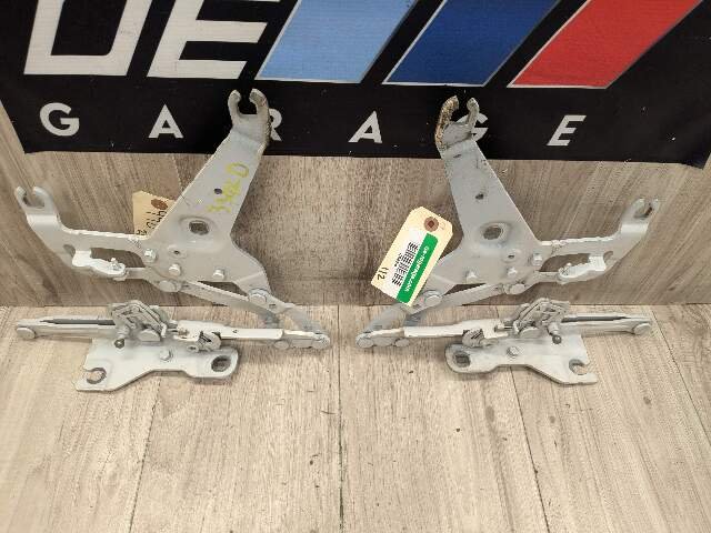 OEM BMW F15 F16 F85 F86 X5 X6 Left Right Hood Hinge Support Bracket SET White
