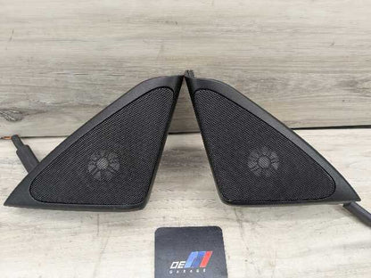 OEM BMW F01 F02 750 Front Left Right Door Sound Speaker Tweeter w Cover PAIR