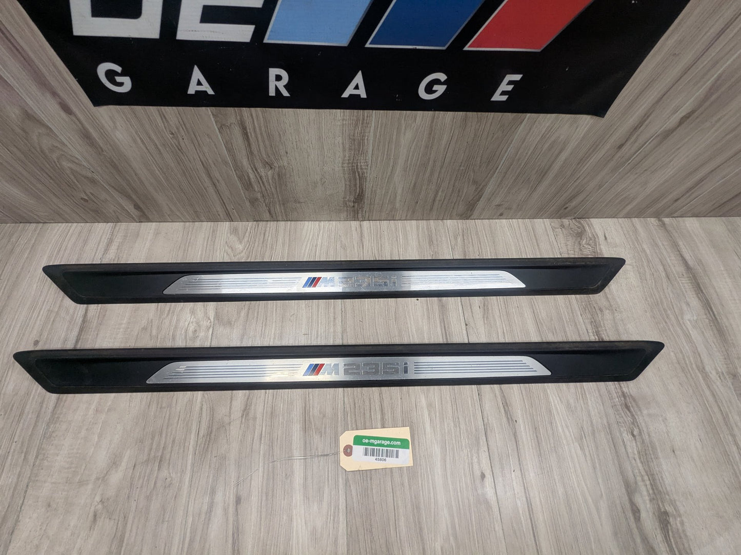 16-20 OEM BMW F22 F87 M2 Front Left Right Door Sills Scuff Plate Trim M SPORT
