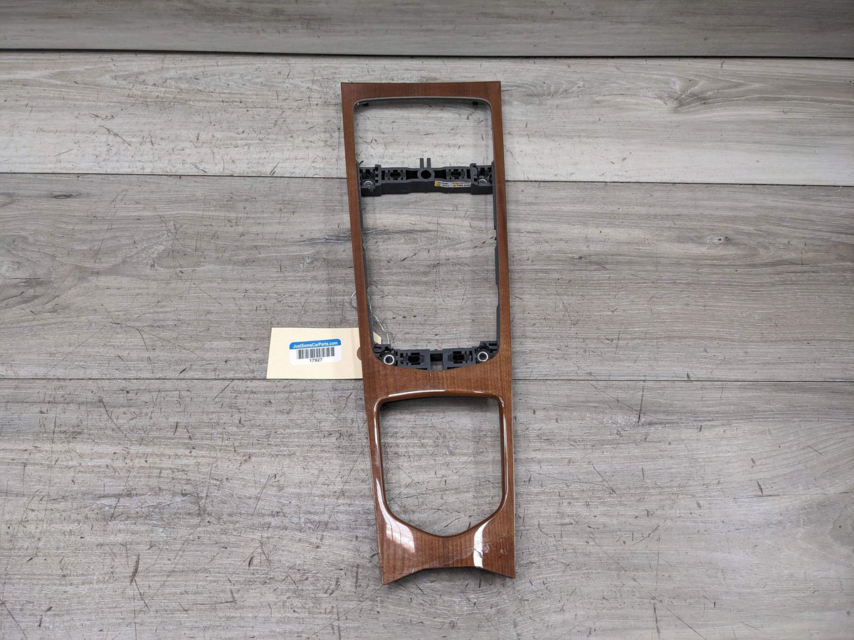 10-16 OEM Porsche Panamera Front Center Console Bezel Trim Wood